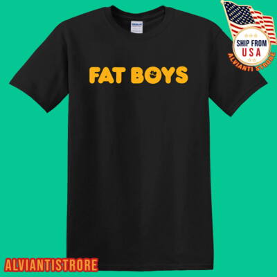 Fat Boys Men's Black T-Shirt Size S - 5XL
