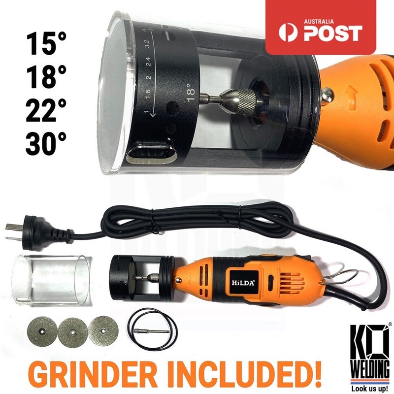 PerfAngle™ TIG Tungsten Grinder KIT ALUMINIUM Diamond Sharpener Tool KO