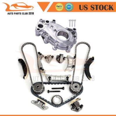 Timing Chain Oil Pump Kit For Buick Cadillac CTS SRX STS Saab Suzuki 24V 04-06