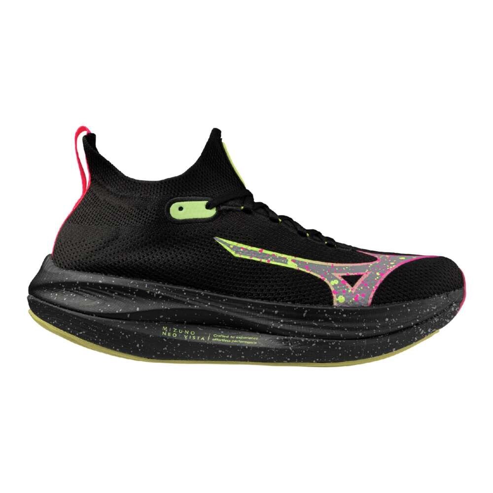 Pre-owned Mizuno Neo Vista J1gc2434 03 Black Pink Yellow Width 2e Running Shoes