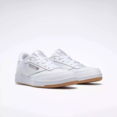 Reebok Club C 100000213 Sneaker Unisex Kids White Gum Grade School Shoes NR8502
