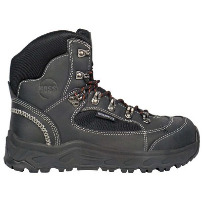 

HOSS Boots Blocker Aluminium Toe Eh Водонепроницаемые рабочие мужские размеры 10 4E Безопасность труда, Черный, HOSS Boots Blocker Aluminum Toe Eh Waterproof Work