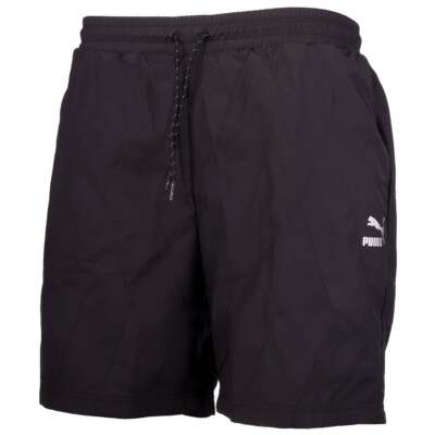 

Мужские стеганые шорты Puma 530840-04 Casual Drawstring - черный, Puma Quilted Shorts