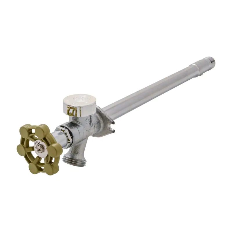 Frost Free Sillcock 10 Inch 1/2 Inch Brass Hose Bib Outdoor Faucet Anti Siphon