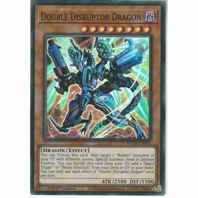 BODE-EN002 Double Disruptor Dragon | 1st Edition Super Rare YuGiOh Trading Card