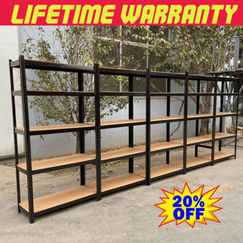Heavy Duty Shelf Garage Steel Metal Storage 5 Level Adjustab