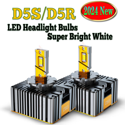 CHUSYYRAY D5S D5R LED Headlight 6000LM 70W Replace HID Xenon Bulbs Super Bright