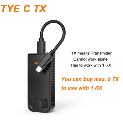 100m Type C Wireless Video Transmitter Receiver HDMI Extender PC TV Switch Share