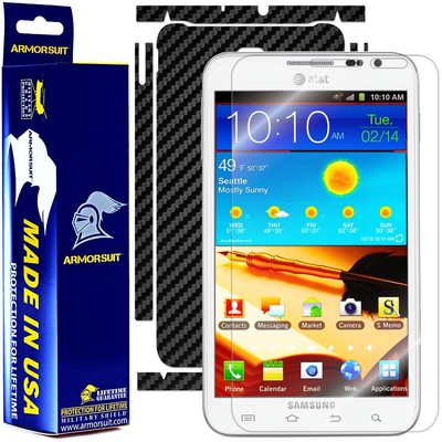 ArmorSuit MilitaryShield Samsung Galaxy Note AT&T Screen + Black Carbon Fiber