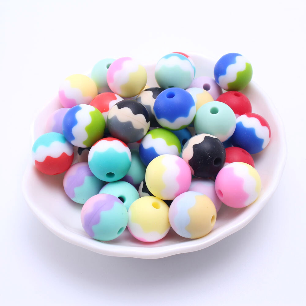 silicone beads baby teether