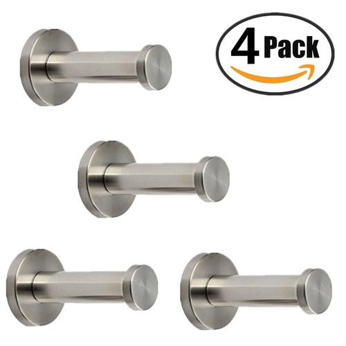 4x Bathroom Wall Hanging Hooks Coat Holder Bath Shower Towel Clothes Robe Hanger
