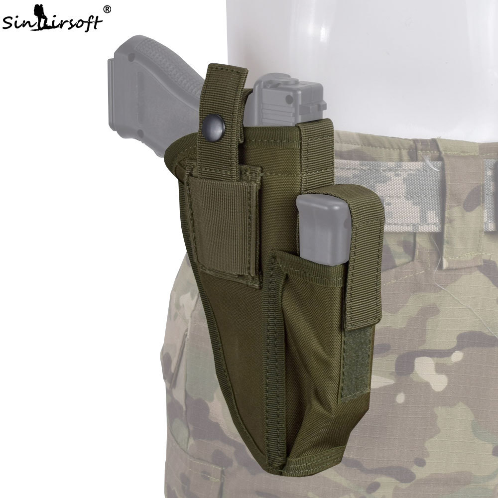 Tactical Pistol HandGun Holster Magazine Pouch Waist Left Right hand