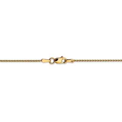 Pre-owned Superdealsforeverything 14k Yellow Gold 1.0mm Diamond Cut Wheat Chain; 30 Inch