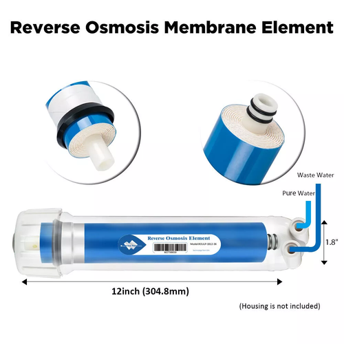 5 Stage Reverse Osmosis System Water Filter with 75GPD RO Membrane 5-Pack Set US