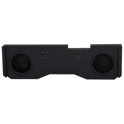 QPower QBOMB Dual 10  Sub Woofer Enclosure Box for 2014-18 GMC Chevy Crew Cab
