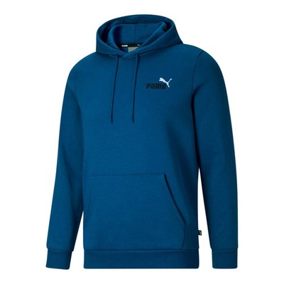 

Пуловер с капюшоном Puma Ess+ с логотипом и вышивкой мужская синяя повседневная спортивная верхняя одежда 84, Синий, Puma Ess+ Embroidery Logo Pullover Hoodie