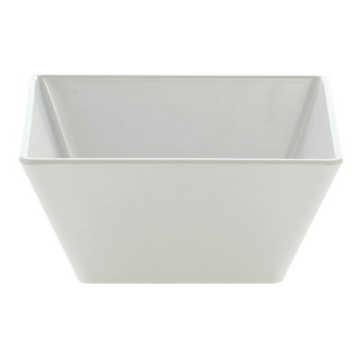 HUBERT  Serving Bowl White Square Melamine 7'' Square