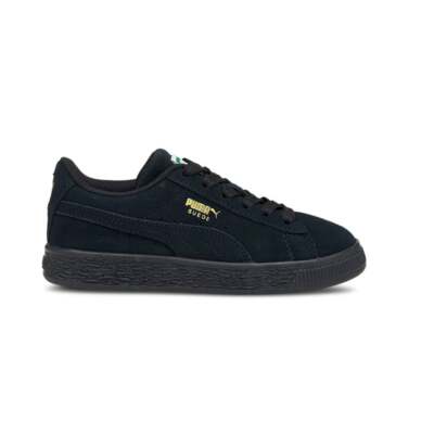 

Puma Suede Classic Xxi Lace Up Youth Boys Черные кроссовки Повседневная обувь 38056104, Черный, Puma Suede Classic Xxi Lace Up Youth