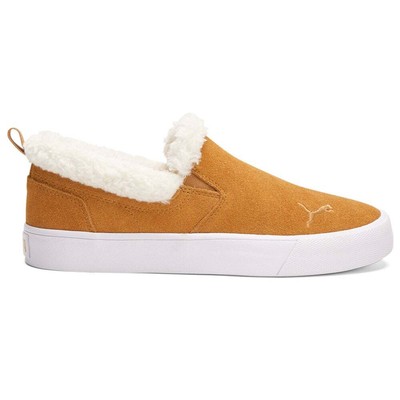 

Женские коричневые кроссовки Puma Bari Comfort Sherpa Slip On, повседневная обувь 39065701, Коричневый, Puma Bari Comfort Sherpa Slip On