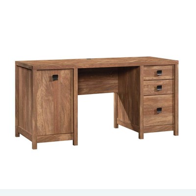 SAUDER Computer Desk 24.016''Lx60''W Engineered Wood w/ 3-Drawers Sindoori Mango