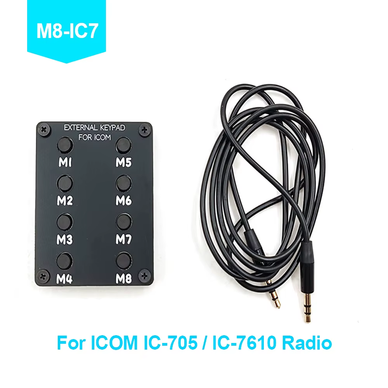 New M8 External Control Keyboard For ICOM IC-705 IC-7610 Walkie Talkie