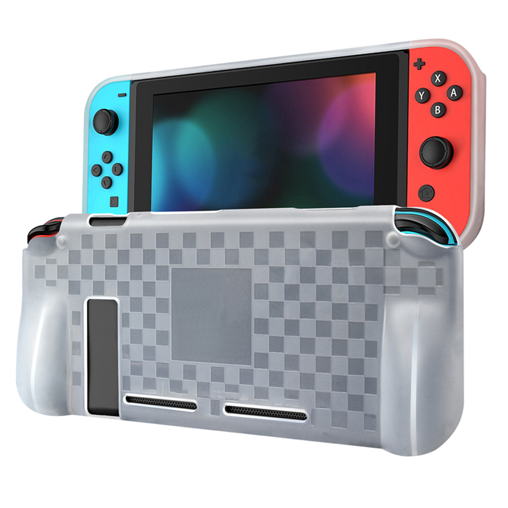 Nintendo Switch Schutz Hülle Silikon Cover Tasche Etui Slim Case TPU Transparent