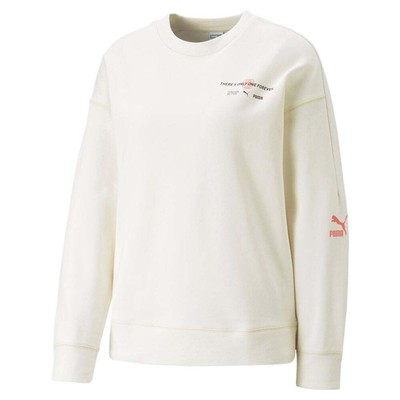 Женский свитер с круглым вырезом Puma Classics Escape Off White 53866399