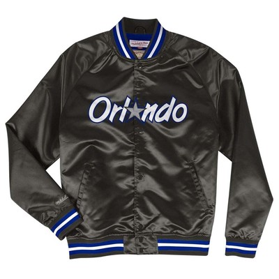 

Mitchell - Ness Легкая Атласная Куртка Мужские Черные Пальто Куртки Верхняя Одежда STJK, Черный, Mitchell - Ness Lightweight Satin Jacket