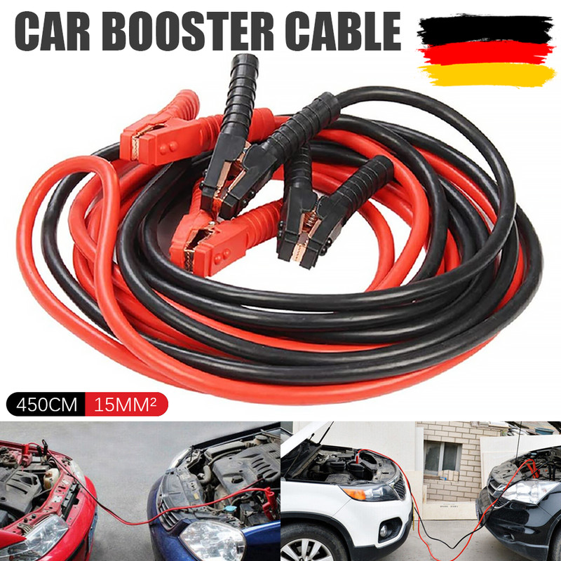 Starthilfekabel ÃBerbrÃ¼Ckungskabel 3000 Amp Pkw Lkw Starterkabel Kabel 2 X 4.5m
