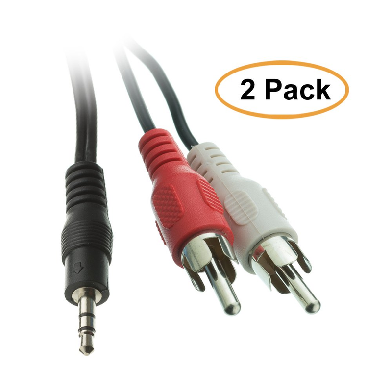 3.5Mm Stereo to RCA Audio Cable, 3.5Mm Stereo Male to Dual RCA Male (Right and L