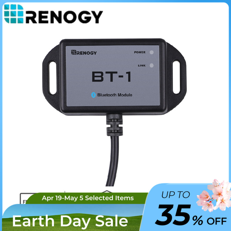Renogy BT-1 Bluetooth Module RJ12 Communication Port RS232 Wirelessly monitor