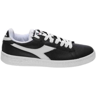 

Diadora Game L Low Waxed Lace Up Mens Black Sneakers Повседневная обувь 160821-C1092, Черный, Diadora Game L Low Waxed Lace Up