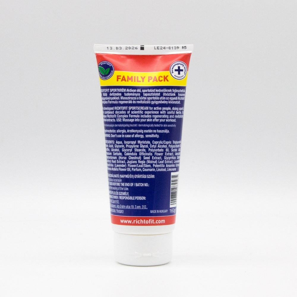 Richtofit Herbal Muscle Pain Relief Gel - 7 Herbs, Warm-Up & Recovery - 4 x 160g - Picture 8 of 13