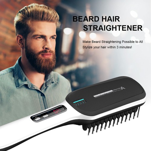 Multifunctional Hair Straightener For Men Electric Painless Brush