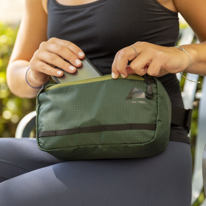 3.5 Ltr Waist Pack Polyester Zipper Adjustable Waist Belt Camping Gear Unisex