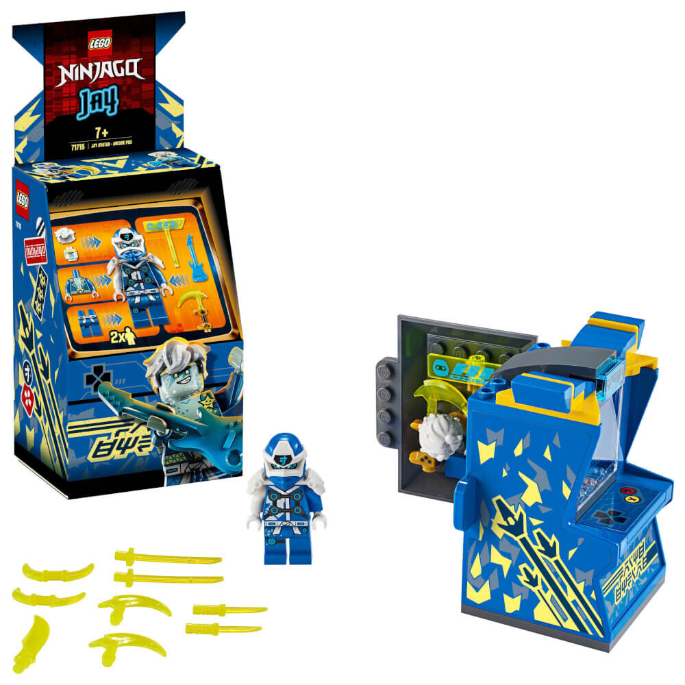 LEGO Ninjago 71715 Avatar Ninja Jay Arcade Kapsel Blau
