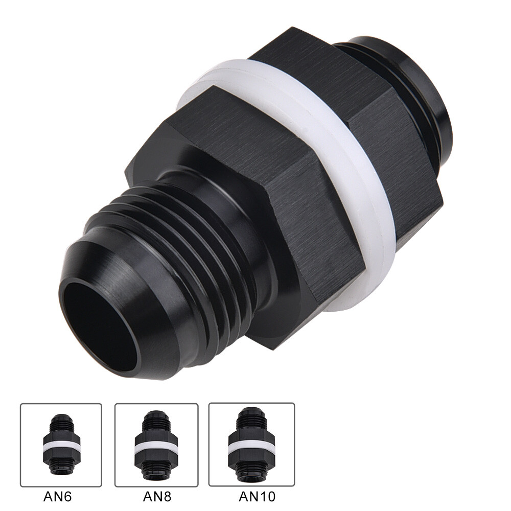 6/8/10AN Fuel Cell Bulkhead Fitting with PTFE Washers Bulkhead Nut