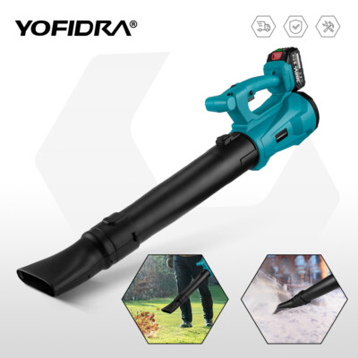 210MPH Cordless Leaf Blower 6 Speed Handheld Electric Leaf Blower With 2 Battery