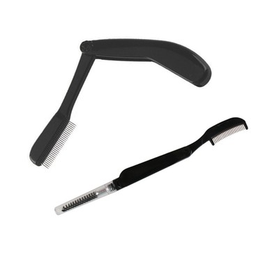  2 Pcs Eyelash Brush Eyebrow Shaping Tool Travel Comb Women's