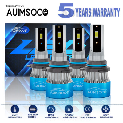 For Dodge Avenger SXT Sedan 4-Door 2.4L 2008-2013 LED Headlights High Low Bulbs