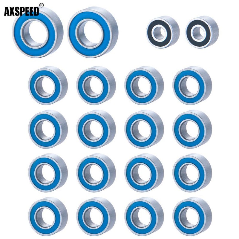 Axspeed 20stk Ersatz Lager Bearing Set For Rc Auto 1:24 Axial Scx24 Crawler