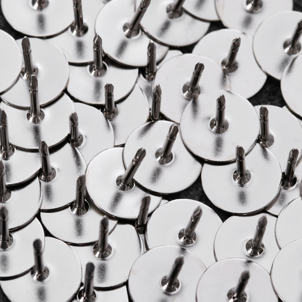 50pcs Tie Tacks Pin Blank Butterfly Pinch Back w/ Clutch Squeeze Clasp