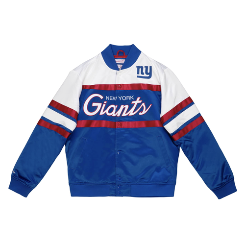 

Mitchell - Ness Special Script Тяжелая атласная футбольная куртка мужская, размер  C, Синий, Mitchell - Ness Special Script Heavyweight Satin Football Jacket
