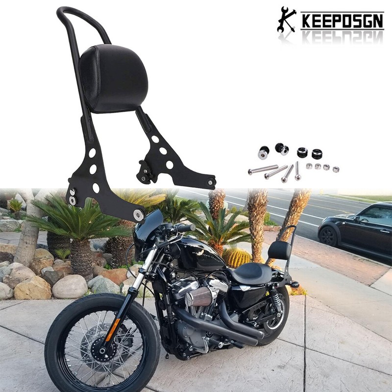 Detachable Passenger Sissy Bar Cushion Backrest For Forty Eight Special