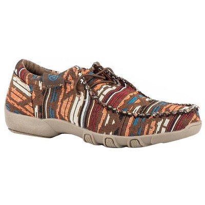

Roper Chillin Aztec Мокасины Женские Коричневые Квартиры Повседневная 09-021-1791-2699, Коричневый, Roper Chillin Aztec Moccasins