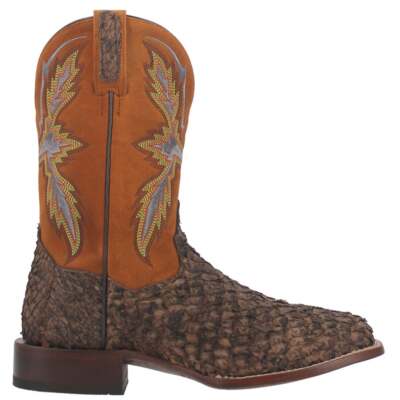 

Dan Post Boots Ковбойские мужские коричневые повседневные ботинки с квадратным носком на спине DP4102-200, Коричневый, Dan Post Boots Dorsal Square Toe Cowboy