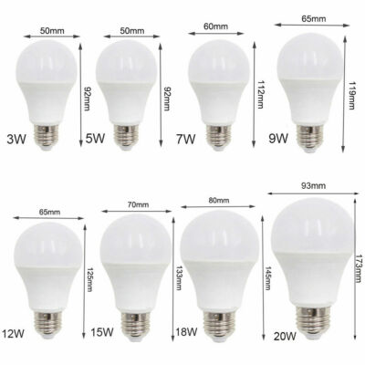 E27 E26 LED Globe Light Bulbs Lamp 3W 5W - 15W 18W 20W Cool Warm White 110V 220V