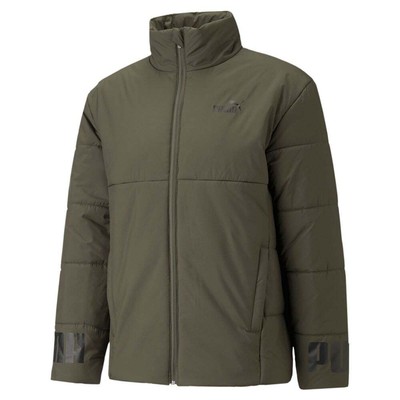 Puma Essentials+ Padded Jacket Mens Green Повседневная спортивная верхняя одежда 587689-44