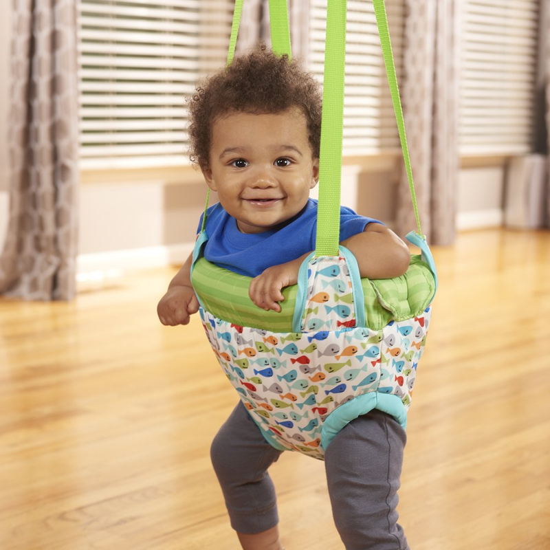 BABY DOORWAY BOUNCER Toddler Jumper Green