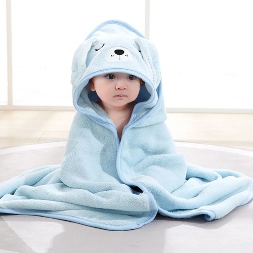 Hooded Toddler Baby Cartoon Towels Soft Animal Newborn Quick-Drying Towel Baby